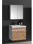 Çiğdem 65 cm Beyaz-Atlantik Çam Mdf Seramik Lavabolu Asma Banyo Dolabı Takımı 2