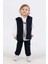 Kapüşonlu Sweatshirtlü Cepli 3 Parça Erkek Çocuk Yelekli Takım 1