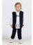 Kapüşonlu Sweatshirtlü Cepli 3 Parça Erkek Çocuk Yelekli Takım 4