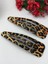 Çok Şık (Ekose-Burbery-Leopar) Desenli 2'li Çıtçıtlı Toka (7cm) 1
