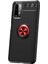Xiaomi Redmi 9t Uyumlu Cep Telefonu Için Dönebilen Yüzüklü Standlı Silikon Ravel Kapak 1