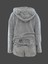 Kadın Uzun Kollu Meow Kedi Nakışlı Kapşonlu Peluş Sweat ve Short Ikili Takım 3