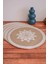 Ethnic - 6 Adet Jüt El Baskılı Yuvarlak Sofra Sunum Tabak Altlığı Supla Amerikan Servisi 38 cm 4