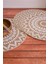 Ethnic - 6 Adet Jüt El Baskılı Yuvarlak Sofra Sunum Tabak Altlığı Supla Amerikan Servisi 38 cm 3