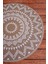 Ethnic - 6 Adet Jüt El Baskılı Yuvarlak Sofra Sunum Tabak Altlığı Supla Amerikan Servisi 38 cm 5