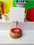 Kırmızı Çikolata Süsü Desenli Donut Model Temalı Fotoğraf Not Tutacak Ofis Masası Tutacağı Hediyelik 4