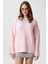 Kadın Homy Yumuşacık Bisiklet Yaka Soft Pembe Oversize Triko Kazak 1