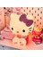 Sanrio Hello Kitty Gece Lambası - Sevimli Silikon Dokunmatik, Çift Hızlı 3 Renkli LED ile Uzaktan Kumanda, Yatak Odası Dekoru (Yurt Dışından) 3