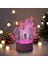 3D Unicorn Gece Lambası - USB ile Çalışan, Anahtar Için Görsel Pembe Led, Yatak Odası Atmosferi Için Mükemmel (Yurt Dışından) 2