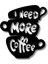 Metal Dekor I Need More Coffee Metal Duvar Tablosu Imza 1