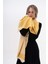 Ince Desenli Kaşmir %100 Viscose Sarı-Krem Şal 4