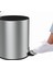 Cigo Paslanmaz Çelik Pedallı Banyo Çöp Kovası - Gri - 6 Lt 3