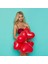 25 Adet Kalpli Balon Kırmızı Kalpli Balon Kırmızı Balon Sevgililer Gününe Özel Kalpli Kırmızı Balon 3