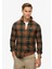 Normal Siyah - Turuncu Erkek Gömlek M4010727AB4Z_L/S Cotton Lumberjack 1