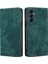 Samsung Galaxy M14 5g Dokulu Telefon Kapağı, Stand Rfıd Engelleme Cüzdanı Manyetik Deri Flip Case (Yurt Dışından) 1