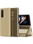 Samsung Galaxy Z Fold6 5g Görünüm Penceresi Pu Deri + Pc Galvanik Telefon Kapağı (Yurt Dışından) 1