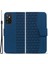 Samsung Galaxy A54 5g Rhombus Basılı Basılı Dalgalı Pu Deri Akıllı Telefon Kapağı (Yurt Dışından) 1