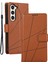 Samsung Galaxy S23+ Çizgiler Baskılı Pu Deri Stand Cüzdan Telefon Kapağı (Yurt Dışından) 1
