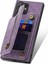 Samsung Galaxy S24 Ultra Kart Yuvası Deri + Tpu Fermuar Kickstand Retro Telefon Kapağı (Yurt Dışından) 4