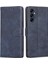Samsung Galaxy M14 5g Telefon Cüzdan Kılıfı Pu Deri Rfıd Engelleme Cowhide Doku Stand Telefon Kapağı (Yurt Dışından) 1