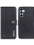 Samsung Galaxy M14 5g Telefon Cüzdan Kapak Cowhide Doku Deri Kılıf (Yurt Dışından) 1