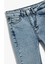Ayarlanabilir Lastikli Pamuklu Denim Pantolon 3