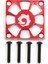 Alüminyum Alaşımlı Soğutma Fanı Kapağı 30X30MM Rc Motor Için Esc Elektrik Düzenleyici Fan Koruma Kapağı, Kırmızı (Yurt Dışından) 1