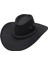 Batı Kovboy Şapkası Sahne Cowgirl Sombrero Kapaklar Kadın Erkek Açık Kamp Siyah (Yurt Dışından) 2