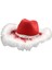 Kırmızı Cowgirl Ş Şık Tema Kostüm Partisi Müzik Festivali Konserleri Için Kalın Tüy (Yurt Dışından) 4