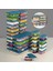 32 Parça Mikrodalga Uyumlu Organizer Saklama Kabı - 2X2400ML 6X1170ML 12X600ML 12X240ML Mavi 1