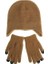 Unisex Örme Pamuk Şapka + Eldiven Set (Yurt Dışından) 3