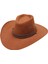 Batı Kovboy Şapkası Sahne Cowgirl Sombrero Kadın Erkek Açık Kamp Kahverengi Için Caps (Yurt Dışından) 2