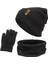 3lü Set Eşarp Örme Set Kışlık Isıtıcı Gri (Yurt Dışından) 2