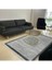 Telve Gri Halı Bambu Halı Modern Akrilik Dokuma Halı Geometrik Desenli Salon Halısı Oturma Odası Halısı 5