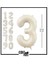 34"inç 76 cm Krem-Bej Folyo Balon 3 1