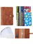 A6 Pu Deri Defter Bağlayıcı Bütçe Planlayıcısı Organizatör Bağlayıcı Kapak Zarf Cepler ve Gider Bütçe Sayfası Kahverengi (Yurt Dışından) 1