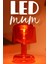 LED Mum Iskandinav Tip Pil Dahil Dumansız Alev Ledli Yapay Dekoratif Mum Dekor Işığı Kırmızı PT428 1