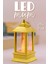 LED Mum Mini Dörtgen Tip Pil Dahil Dumansız Alev Ledli Yapay Dekoratif Mum Dekor Işığı Altın PT434 2