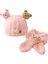 Sonbahar Ve Kış Çocuk Peluş Şapka Eşarp Iki Parçalı Set Ayı Sevimli Tarzı Pembe (Yurt Dışından) 1