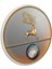 Gold Geyik Yuvarlak Cam Tablo | Hediyelik, Dekoratif, Ofis, Mutfak 3