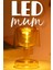 LED Mum Iskandinav Tip Pil Dahil Dumansız Alev Ledli Yapay Dekoratif Mum Dekor Işığı Sarı PT428 1