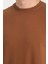 Bisiklet Yaka Basic Ince Mevsimlik Sweatshirt RD23YE581001 3