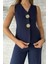 Düğme Detaylı Yelek Pantolon İkili Takım P-00012581 4