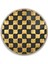 Gold Desen Yuvarlak Cam Tablo | Hediyelik, Dekoratif, Ofis, Mutfak 1