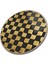 Gold Desen Yuvarlak Cam Tablo | Hediyelik, Dekoratif, Ofis, Mutfak 2