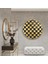 Gold Desen Yuvarlak Cam Tablo | Hediyelik, Dekoratif, Ofis, Mutfak 5