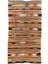 160X305 cm Çok Renkli Eski El Yapımı Kilim, Düz Dokuma %100 Yün Kilim 1