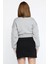 Fermuarlı Crop Top Sweatshirt 3