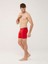 U.s. Polo Assn Erkek Beyaz 3'lü Uzun Paça/kırmızı-Lacivert-Gri Melanj Boxer 80454 5
