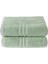 Boheme %100 Pamuklu Lüks 2'li Banyo Paspası Seti | 50X70CM | Buz Yeşili 1